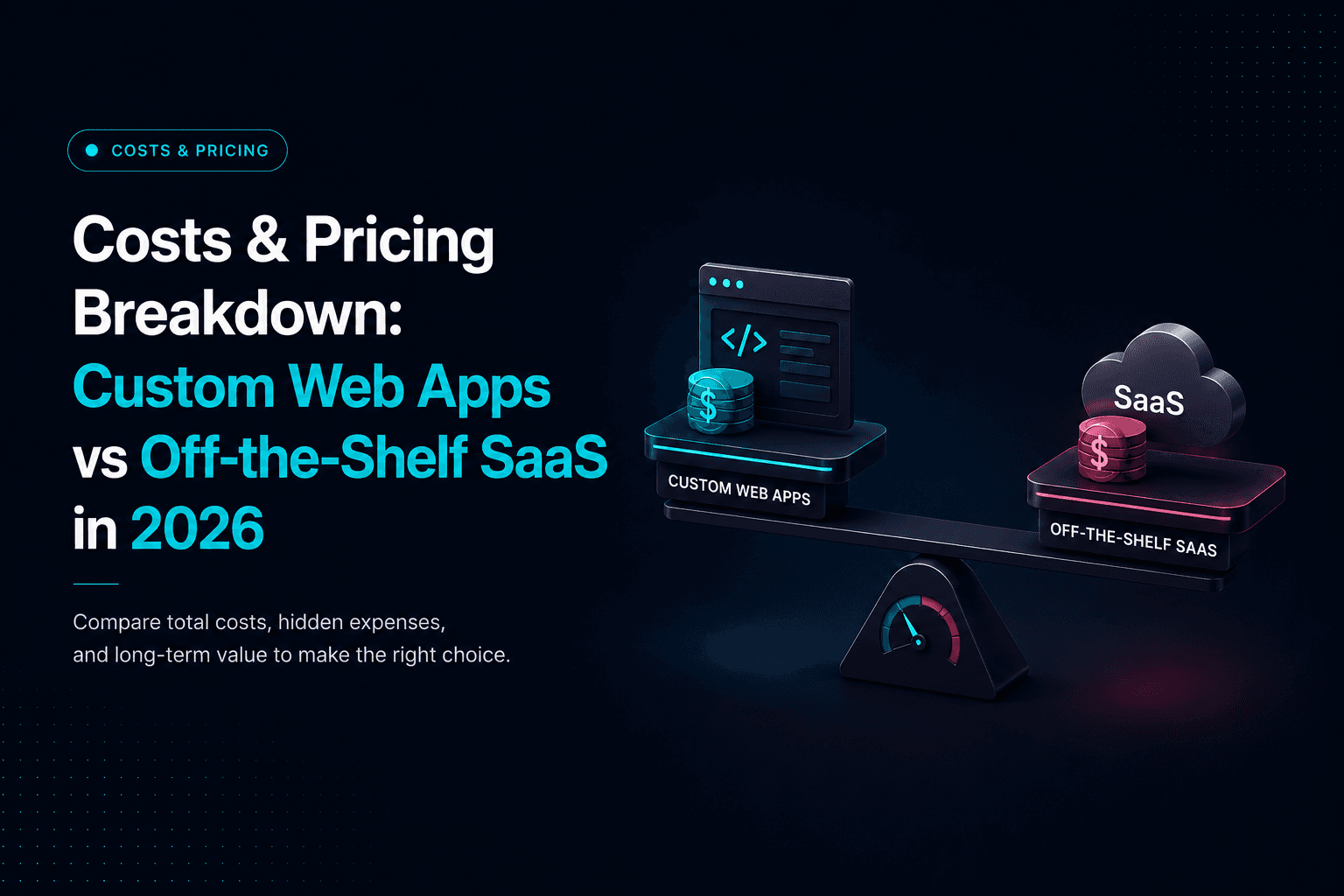 Costs & Pricing Breakdown: Custom Web Apps vs Off-the-Shelf SaaS in 2026